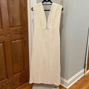 St Agni Linen Midi Dress